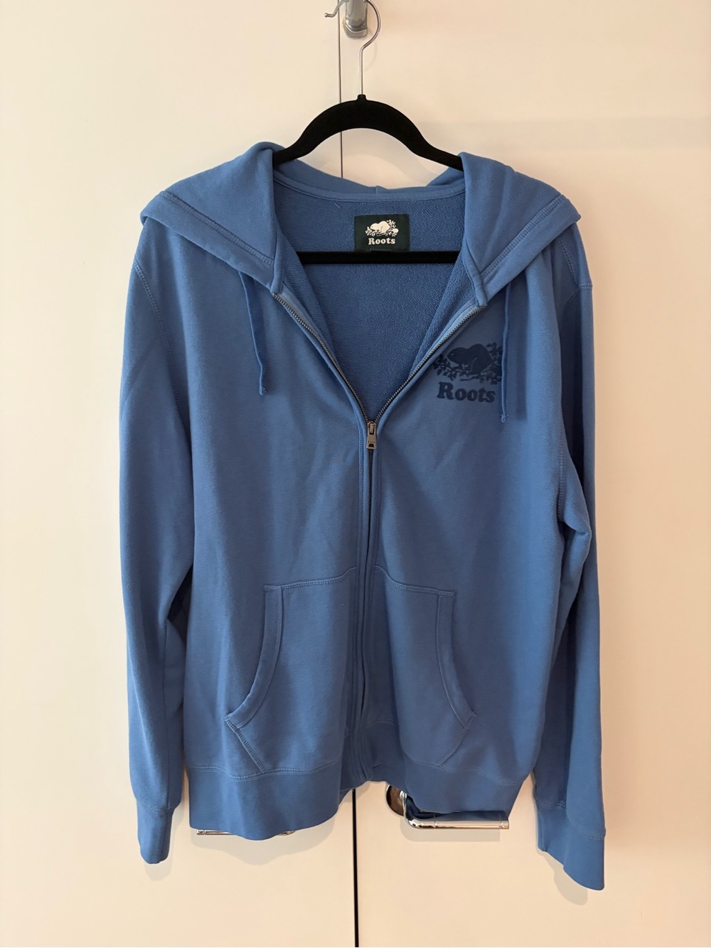 Roots Blue Zip-Up Hoodie
